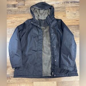 Men’s L.L.Bean Hooded Fleece Lined Jacket – Size Large